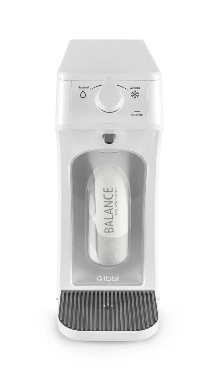 Purificador de Água Gelada Fria e Natural Eletrônico Ibbl E-due Equilibrium Branco