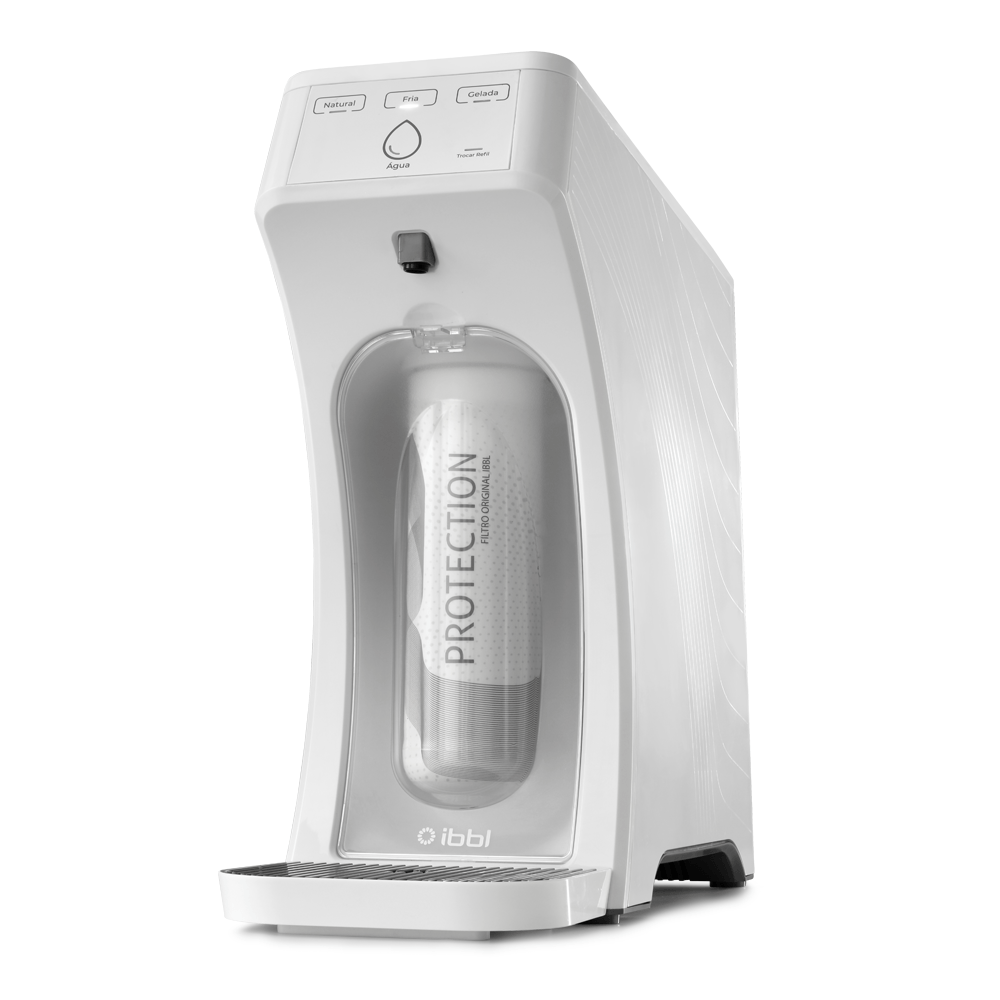 Purificador de Água Gelada Fria e Natural Eletrônico Ibbl E-due Equilibrium Branco